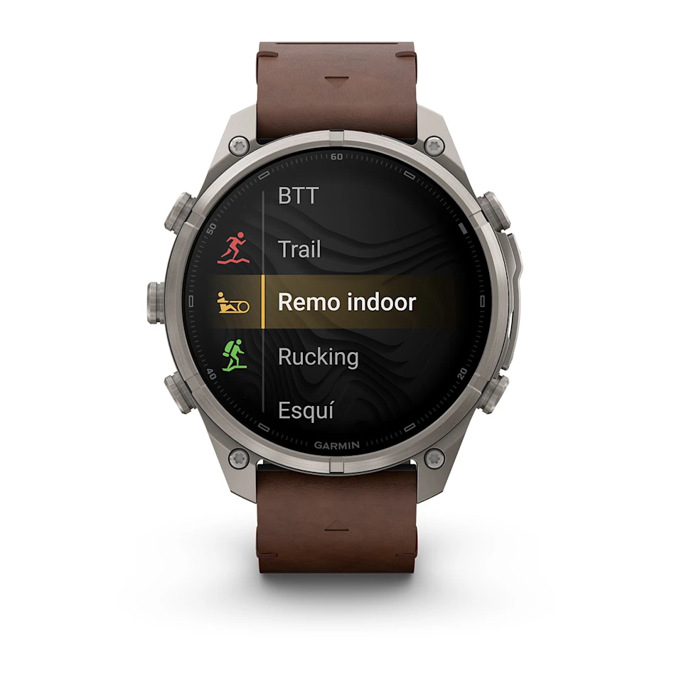 fēnix® 9 Pro – inReach®, 47mm Amoled Titanio con correa de cuero en marrón, nº ref: 010-04336-41 - Imagen 7