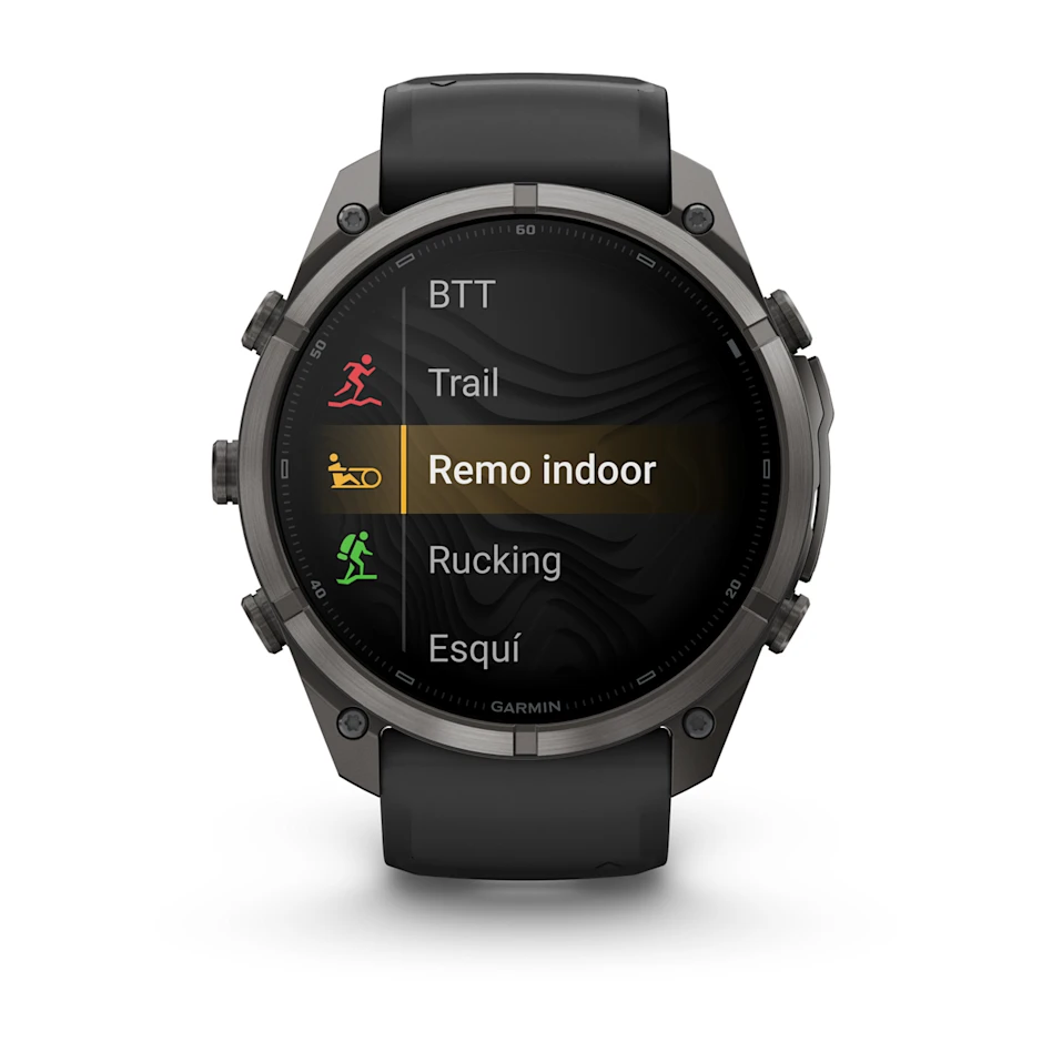 fēnix® 9 Pro – inReach®, 51mm Amoled Titanio con revestimiento de DLC gris carbón con correa de silicona en negro, nº ref: 010-04337-11 - Imagen 7