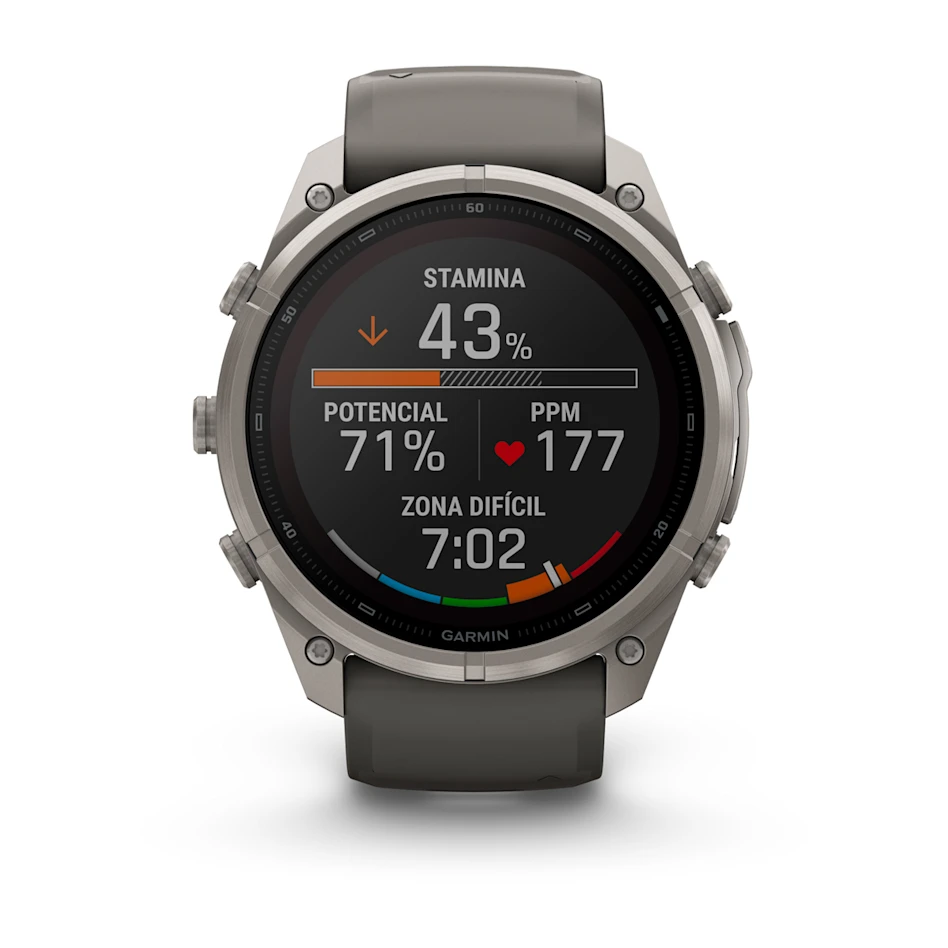 fēnix® 9 Pro – inReach®, Solar, 51mm Titanio con correa de silicona en gris, nº ref: 010-04339-01 - Imagen 6
