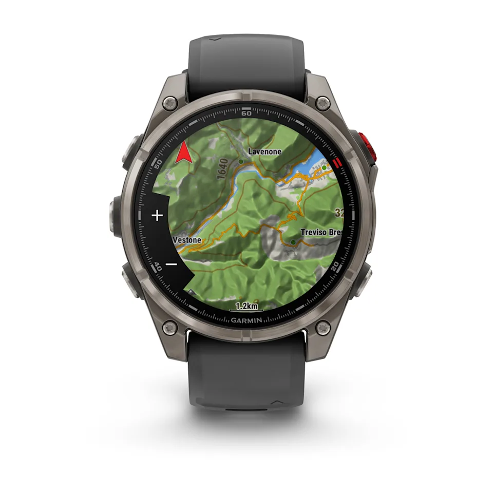 fēnix® 8 Pro – 47 mm, AMOLED Sapphire, titanio con correa de silicona en negro/gris Ref: 010-03198-11 - Imagen 6
