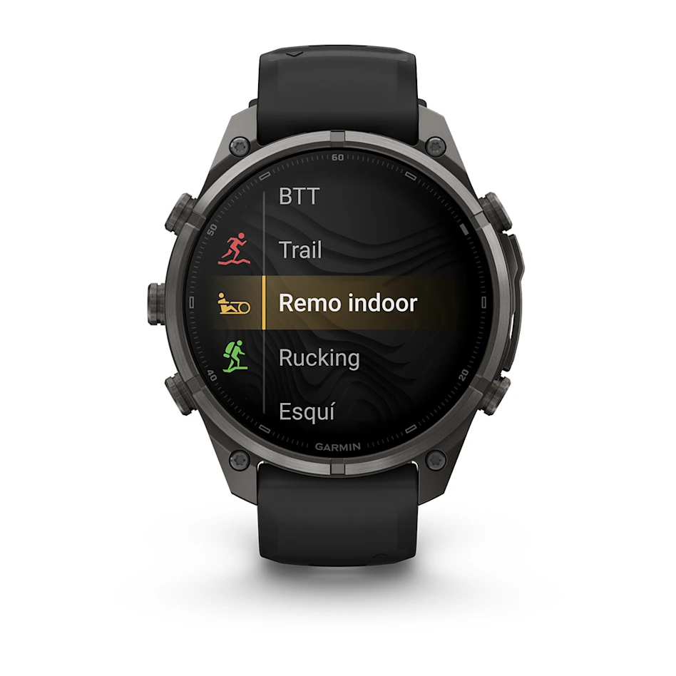 fēnix® 9 Pro – inReach®, 47mm Titanio con revestimiento de DLC gris carbón con correa de silicona en negro, nº ref: 010-04336-11 - Imagen 7