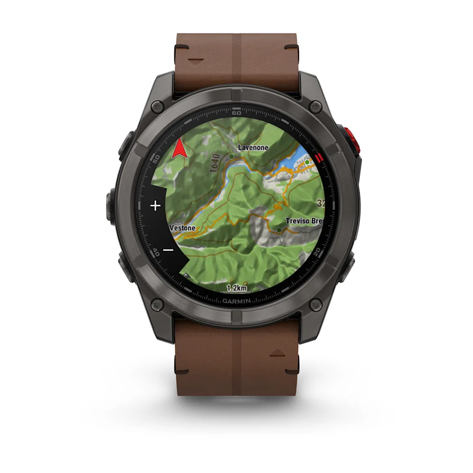 fēnix® 8 Pro – 51 mm, AMOLED Sapphire, Titanio con revestimiento de DLC con correa de cuero Ref: 010-03199-40 - Imagen 6