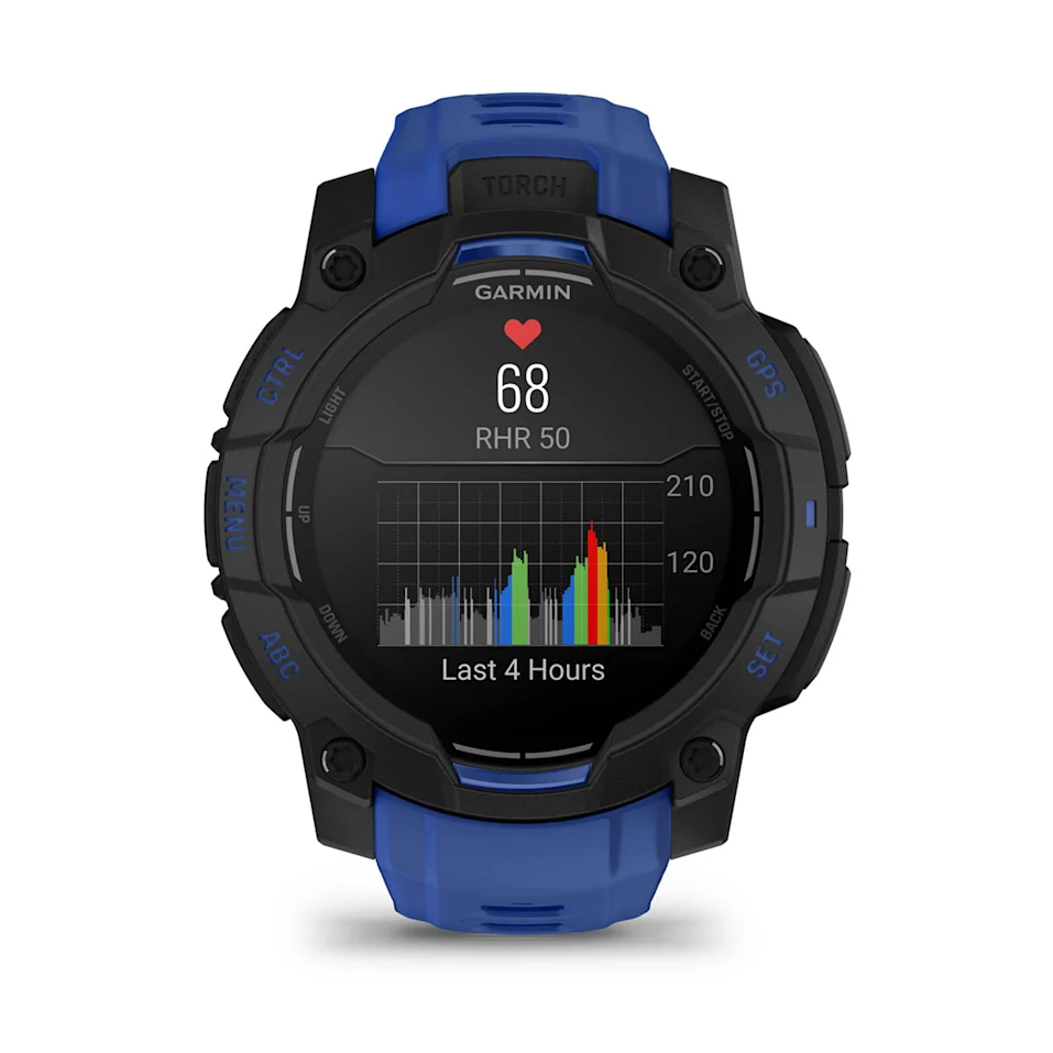 Instinct® 3 – 45 mm, AMOLED Negro con correa de color azul Supernova, Nº Ref: 010-02936-03 - Imagen 7