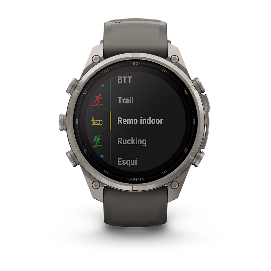 fēnix® 9 Pro – inReach®, Solar, 47mm Titanio con correa de silicona en gris, nº ref: 010-04338-01 - Imagen 7