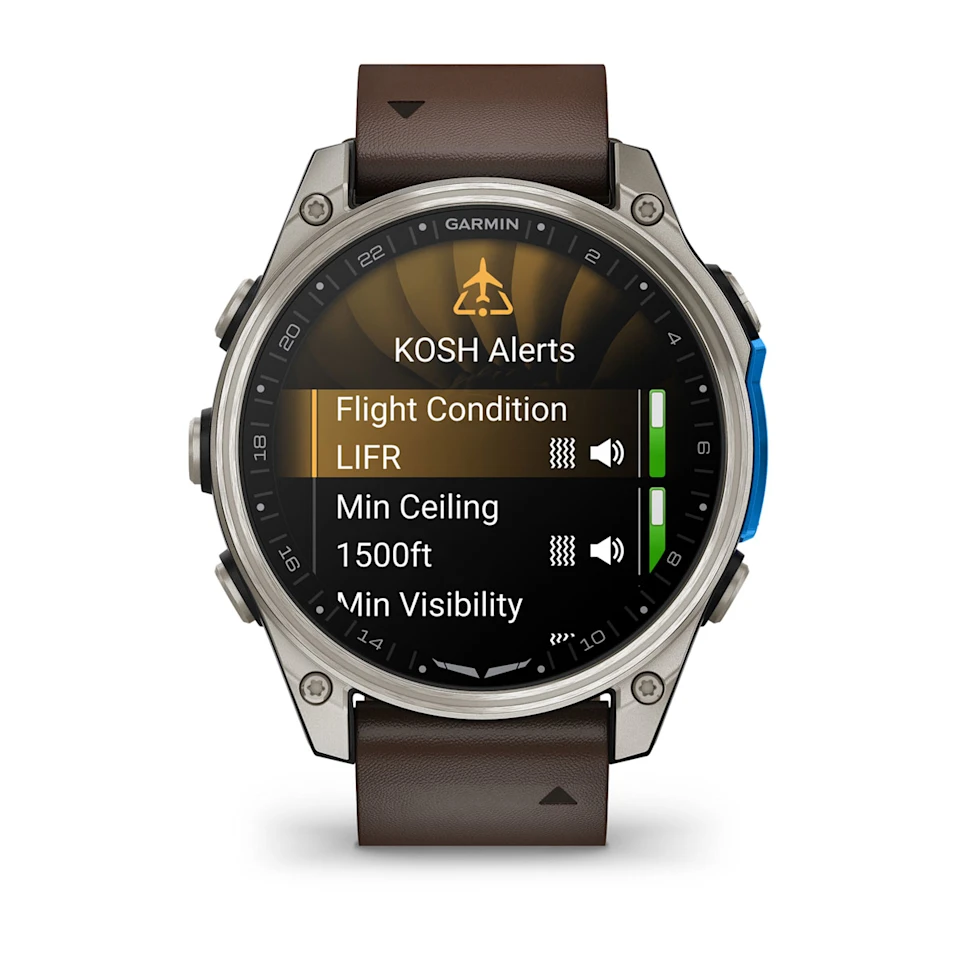 D2™ Mach 2 – 47 mm Titanium with Oxford Brown Leather Band nº ref: 010-02904-31 - Imagen 6