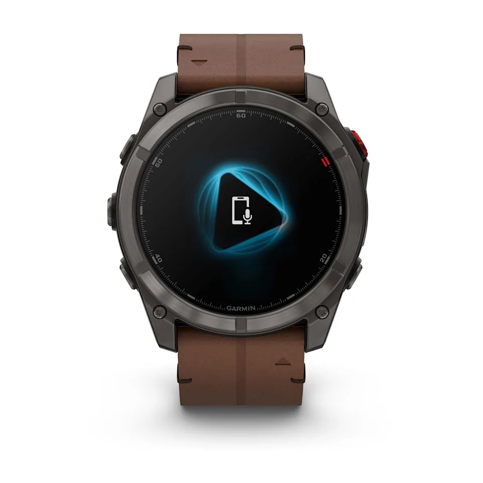 fēnix® 8 Pro – 51 mm, AMOLED Sapphire, Titanio con revestimiento de DLC con correa de cuero Ref: 010-03199-40 - Imagen 7