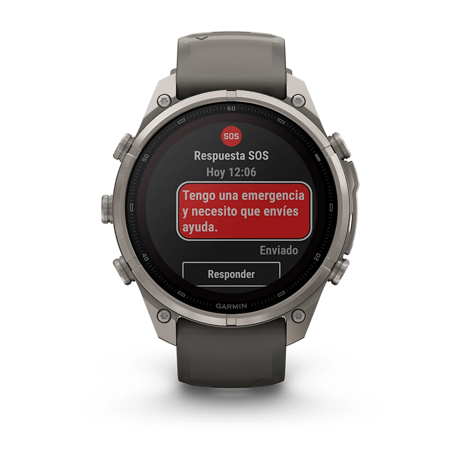 fēnix® 9 Pro – inReach®, Solar, 47mm Titanio con correa de silicona en gris, nº ref: 010-04338-01 - Imagen 8