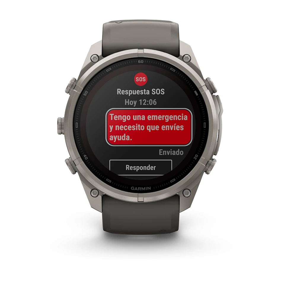 fēnix® 9 Pro – inReach®, Solar, 51mm Titanio con correa de silicona en gris, nº ref: 010-04339-01 - Imagen 7