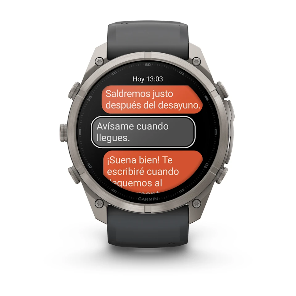 fēnix® 9 Pro – 47mm Titanio Amoled Inreach con correa de silicona gris, nº ref: 010-04336-21 - Imagen 9
