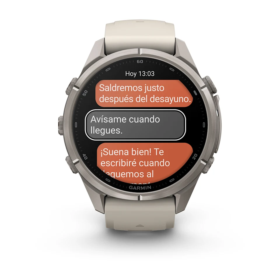 fēnix® 9 Pro – inReach®, 43mm Titanio con correa de silicona en blanco, nº ref: 010-04335-81 - Imagen 8
