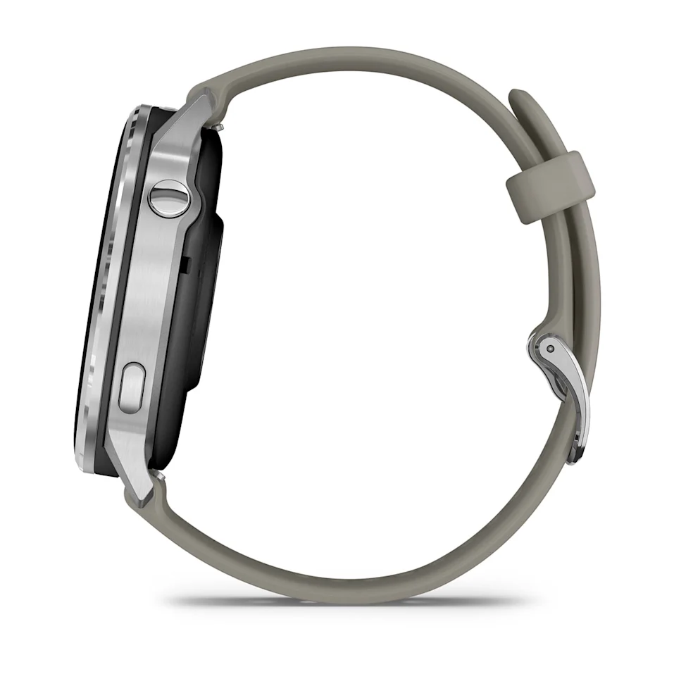 Venu® 4 – 45 mm Bisel plateado con correa de silicona gris. Nº Ref: 010-03014-01 - Imagen 8