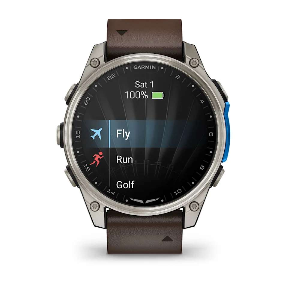 D2™ Mach 2 – 47 mm Titanium with Oxford Brown Leather Band nº ref: 010-02904-31 - Imagen 7