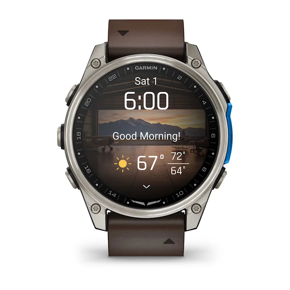 D2™ Mach 2 – 47 mm Titanium with Oxford Brown Leather Band nº ref: 010-02904-31 - Imagen 8