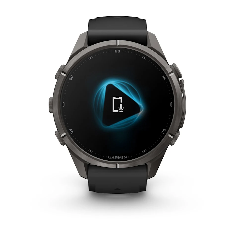 fēnix® 9 Pro – inReach®, 43mm Amoled Titanio con revestimiento de DLC gris carbón con correa de silicona en negro, Ref: 010-04335-11 - Imagen 9