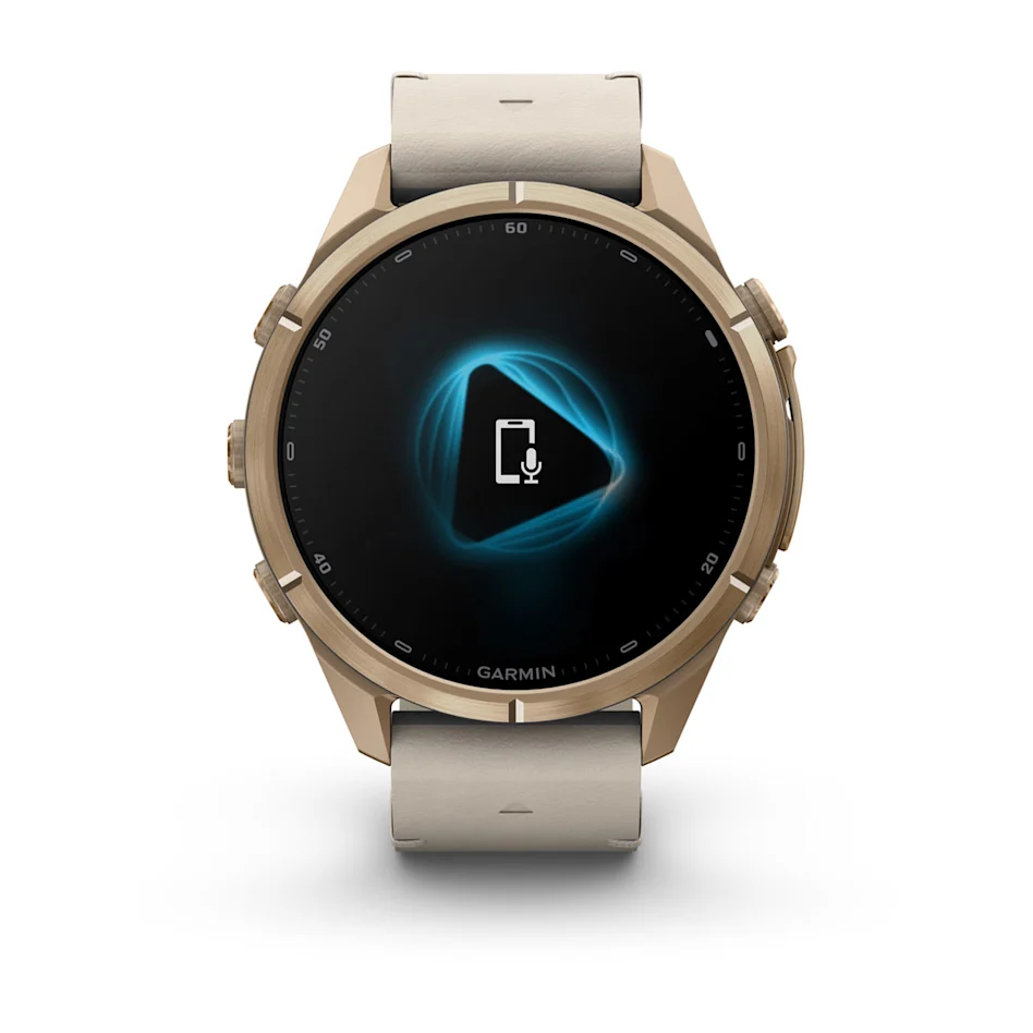 fēnix® 9 Pro – inReach® 43mm Amoled Titanio dorado con correa de cuero en beige, nºde referencia :010-04335-41 - Imagen 9