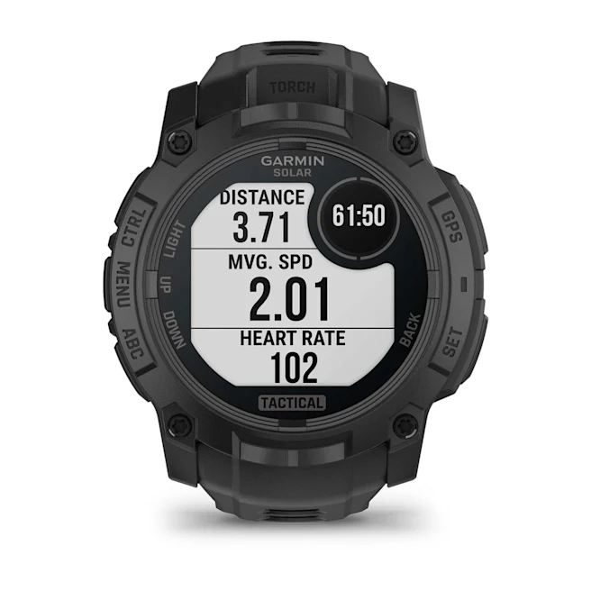Instinct® 3 – 50 mm, Solar, Tactical Edition Negro con correa negra Nº Ref: 010-02935-50 - Imagen 7