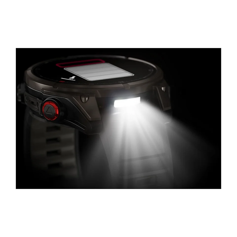 fēnix® 8 Pro – 47 mm, AMOLED Sapphire, Titanio con revestimiento de DLC con correa de cuero Ref: 010-03198-40 - Imagen 8