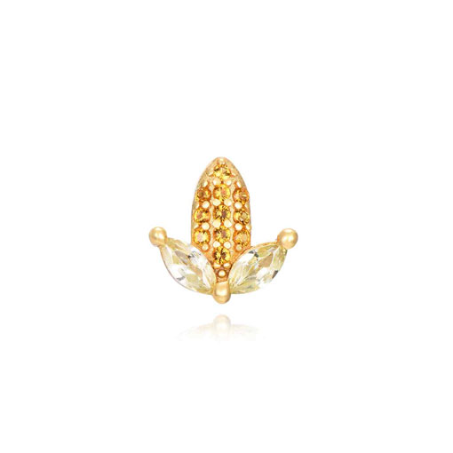 Pendientes Maiz Dorado - Imagen 2