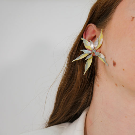 Pendientes Aisha Amarillo - Imagen 3