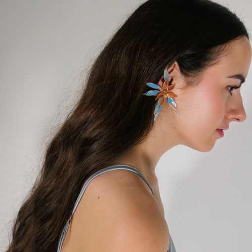 Pendientes Aisha Azul - Imagen 3