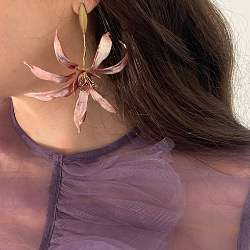 Pendientes Bloom Buganvilla