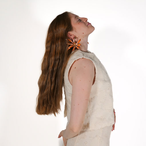 Pendientes Bloom Naranja - Imagen 3