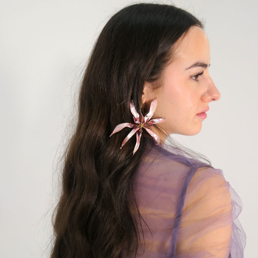 Pendientes Bloom Buganvilla - Imagen 3