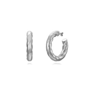 Pendientes Braid Plateado