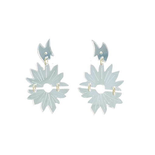 Pendientes Disko Plateados