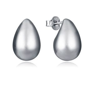 Pendientes gota de plata