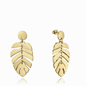 Pendientes Viceroy hojas doradas.
