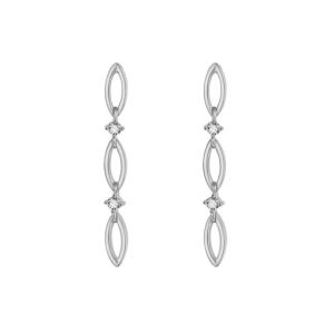 Pendientes Janice Plateado