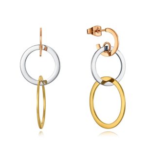 Pendientes largos tres tonos Viceroy