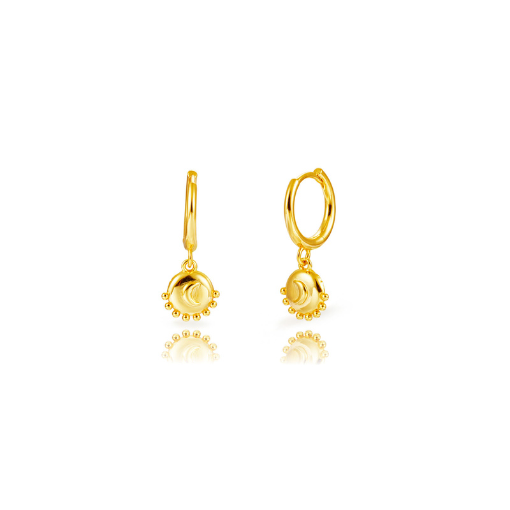 Pendientes Luna Dorado - Imagen 2