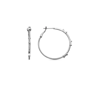 PENDIENTES MOLAM PLATA Pendientes de Plata de Ley 925 con Circonita Brillante acabados en rodio