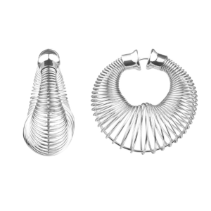 Pendientes Riley Plateado