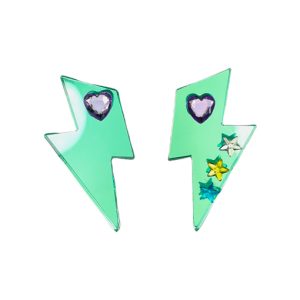 Pendientes Rayo Verde