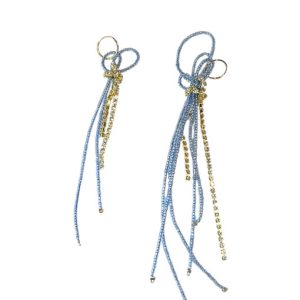 Pendientes Twist Azul