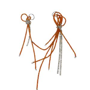 Pendientes Twist Naranja Eléctrico