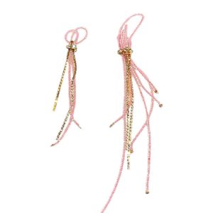 Pendientes Twist Rosa Bebé