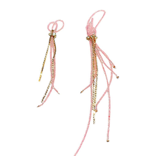 Pendientes Twist Rosa Bebé