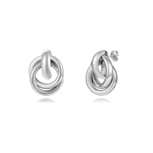 Pendientes Natalie Plateado