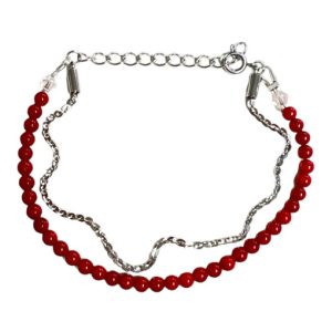 Pulsera Coralina Plateado
