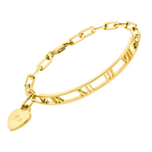 Pulsera números romanos dorada