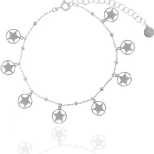Pulsera estrellas colgantes.
