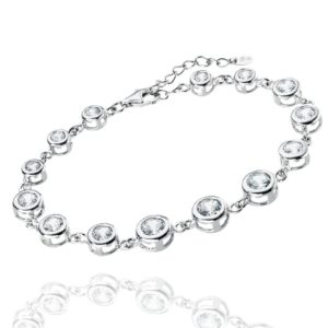 Pulsera Lotus Silver circonitas.