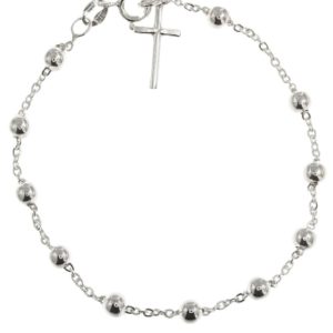 Pulsera rosario de plata 2