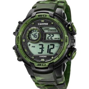 Reloj digital camuflaje.