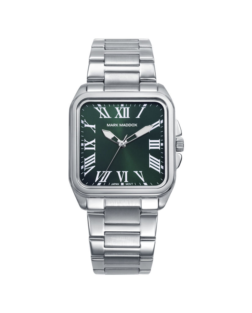Reloj Mark Maddox cuadrado verde