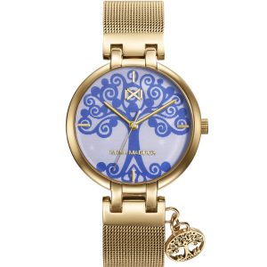 Reloj Mark Maddox ip-dorado esfera holografica arbol de la vida